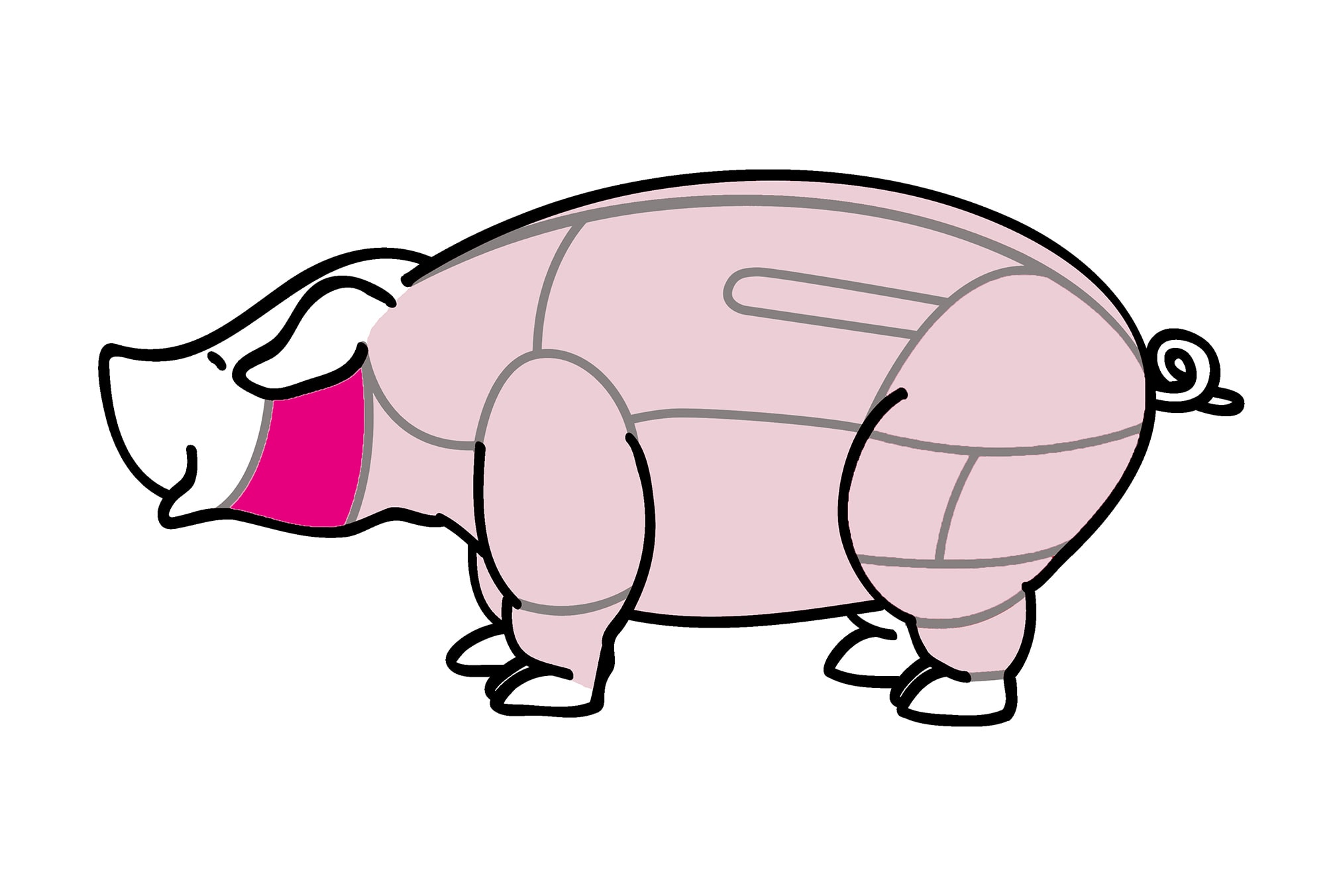  Verwendung der Fleischstücke vom Schwein