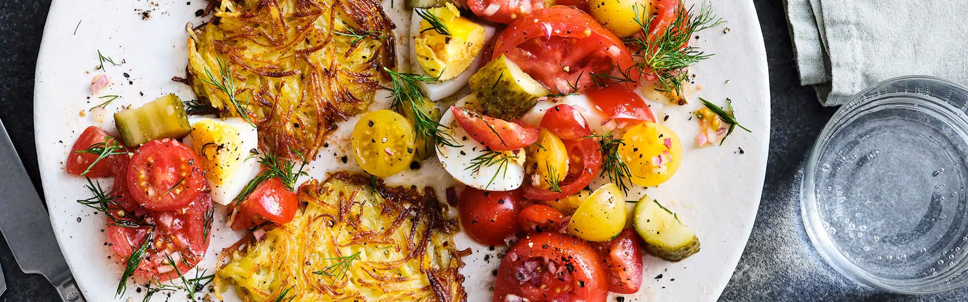 Tomaten-Gewürzgurken-Salat